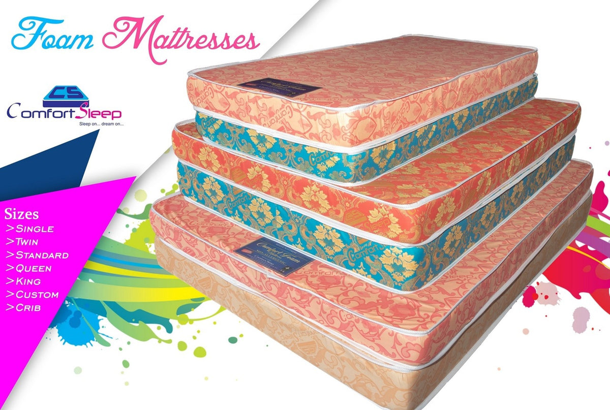 COMFORTSLEEP Mattress Double Comfort Foam 54" X 74" X 4"