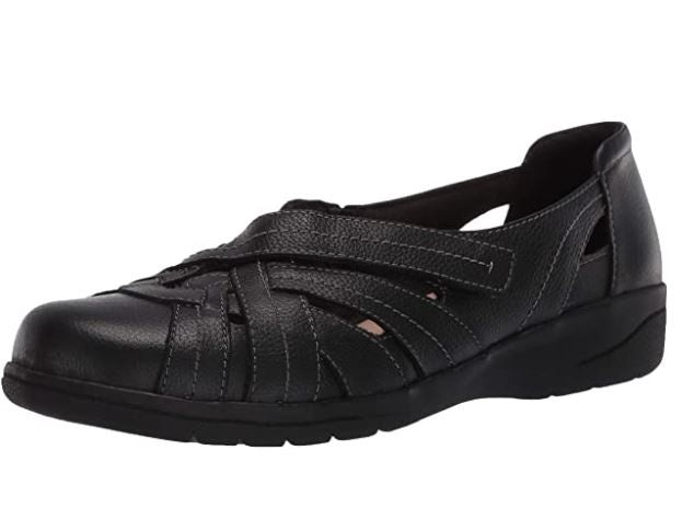 CLARKS Footwear Women Cheyn Tulip Loafer Black Leather