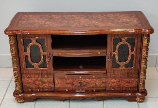 TV Stand Wood with Cupboard 807