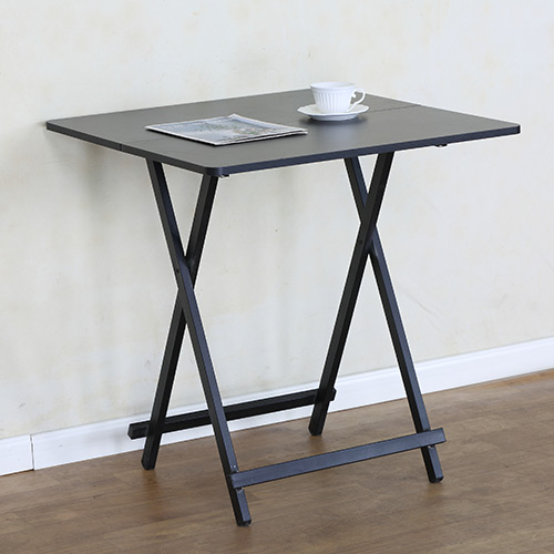 MUTBERG Table Folding Wood Square Black 27.55" X 27.55" X 29" HAS-SHG-ZDZ707074BL