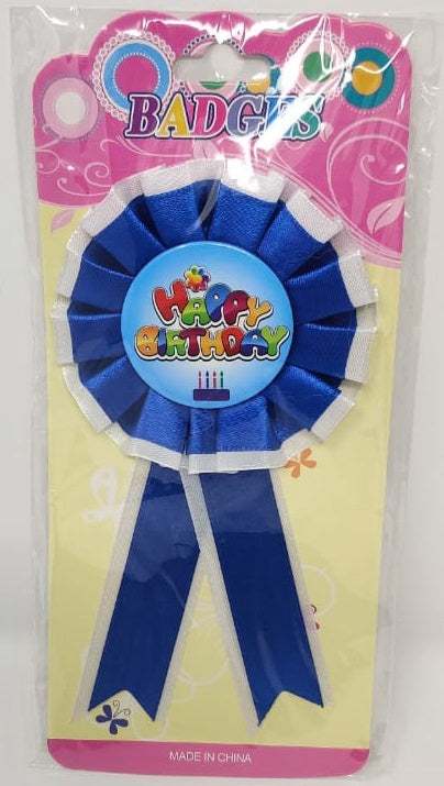 Party Birthday Ribbon Badge WS913