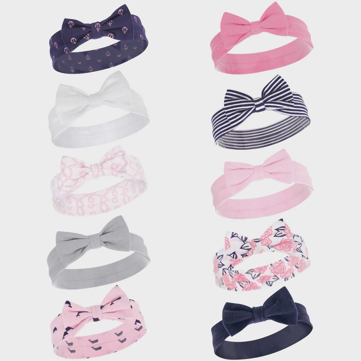HUDSON Baby Headband Infant 10PC Pink Multi