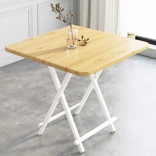 MUTBERG Table Folding Wood Square Brown 27.55" X 27.55" X 29" HAS-SHG-ZDZ707074BR