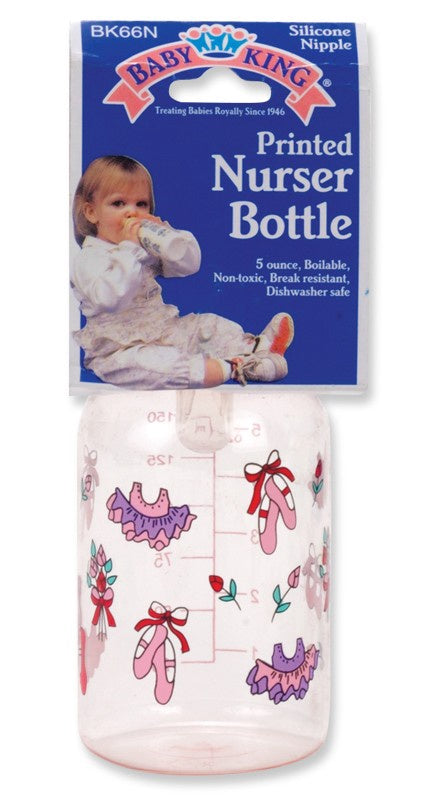 BABYKING Baby Bottle 5OZ Printed Nurser BK66000 Bpa Free