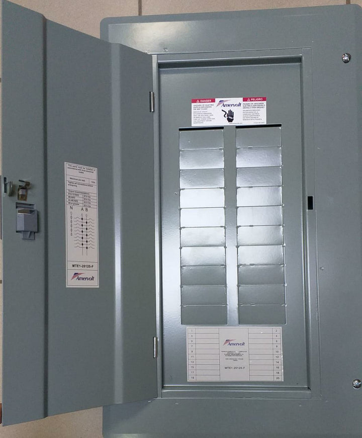 AMERVOLT Breaker Panel 20 X 40 MTE1-20125-F 125AMPS