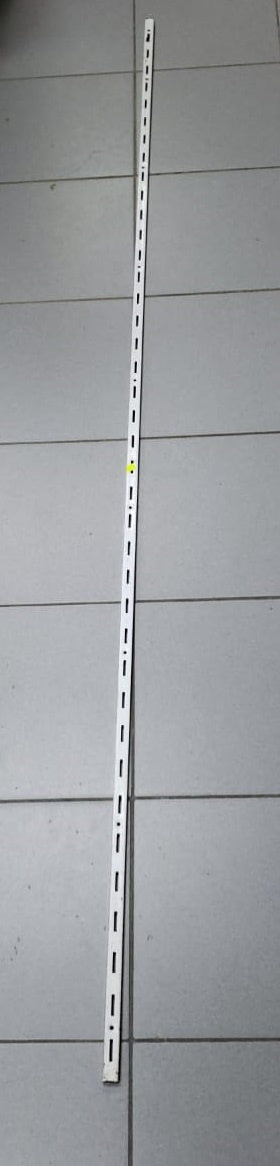 Metal Hook Strip 6FT 7" Long White Adjustable Each
