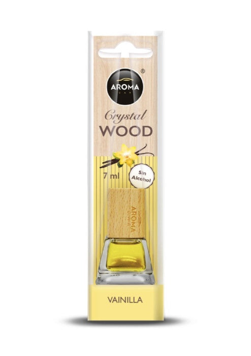 AROMA Car Air Freshener Crystal Wood Vanilla 7ML