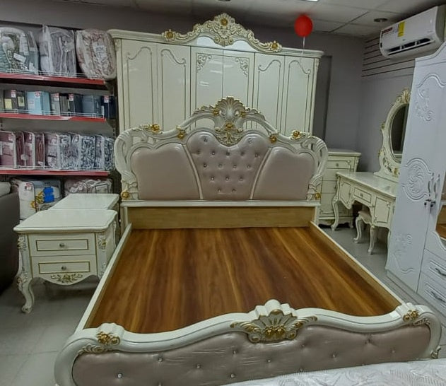 Bedroom Set Cream 6PCS Complete