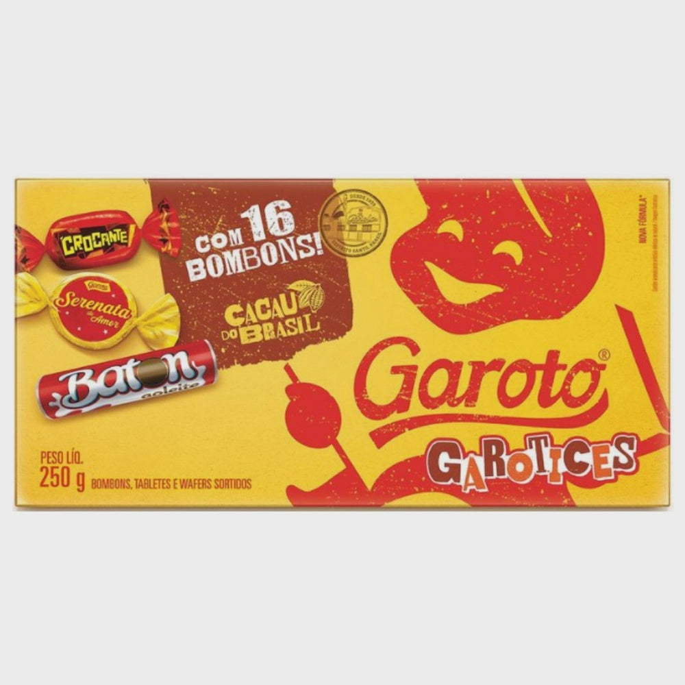 GAROTO 16 Assorted Wafers Candy 250G