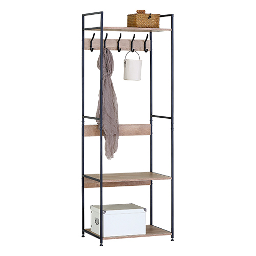 MUTBERG Clothes Rack Wardrobe 2 Tiers 23.4" X 15.6" X 68.75" HAS-SHLYJ6040175TL