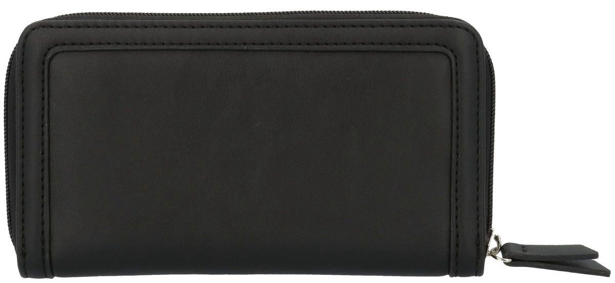 NINE WEST Purse Vesper Slg Black Full of Sparkle Zip Around Bifold Wallets