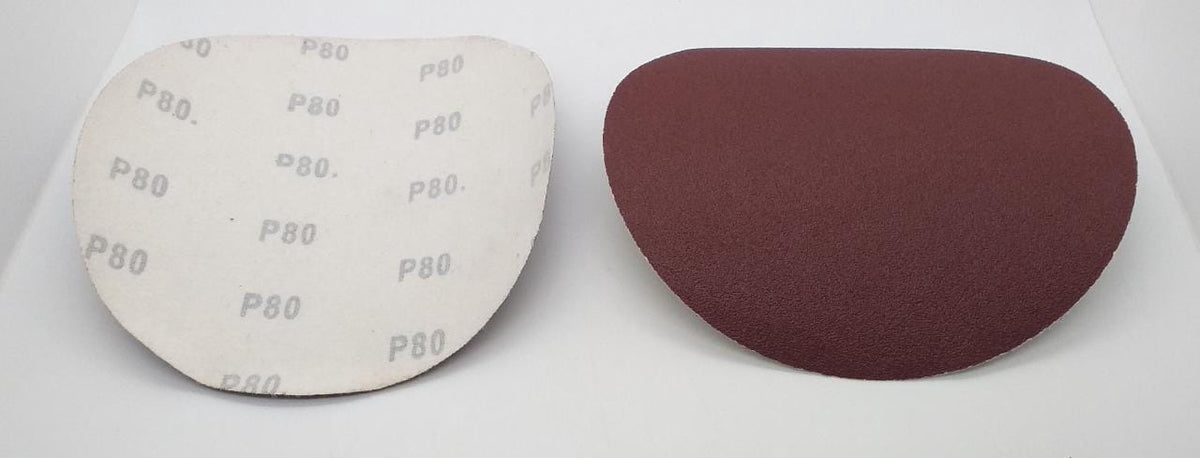 Sand Disc Velcro 7" P80 White Back