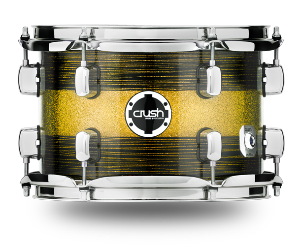 CRUSH Drum Set STR386622 Sublime St Maple Gold Sparkle Stripe