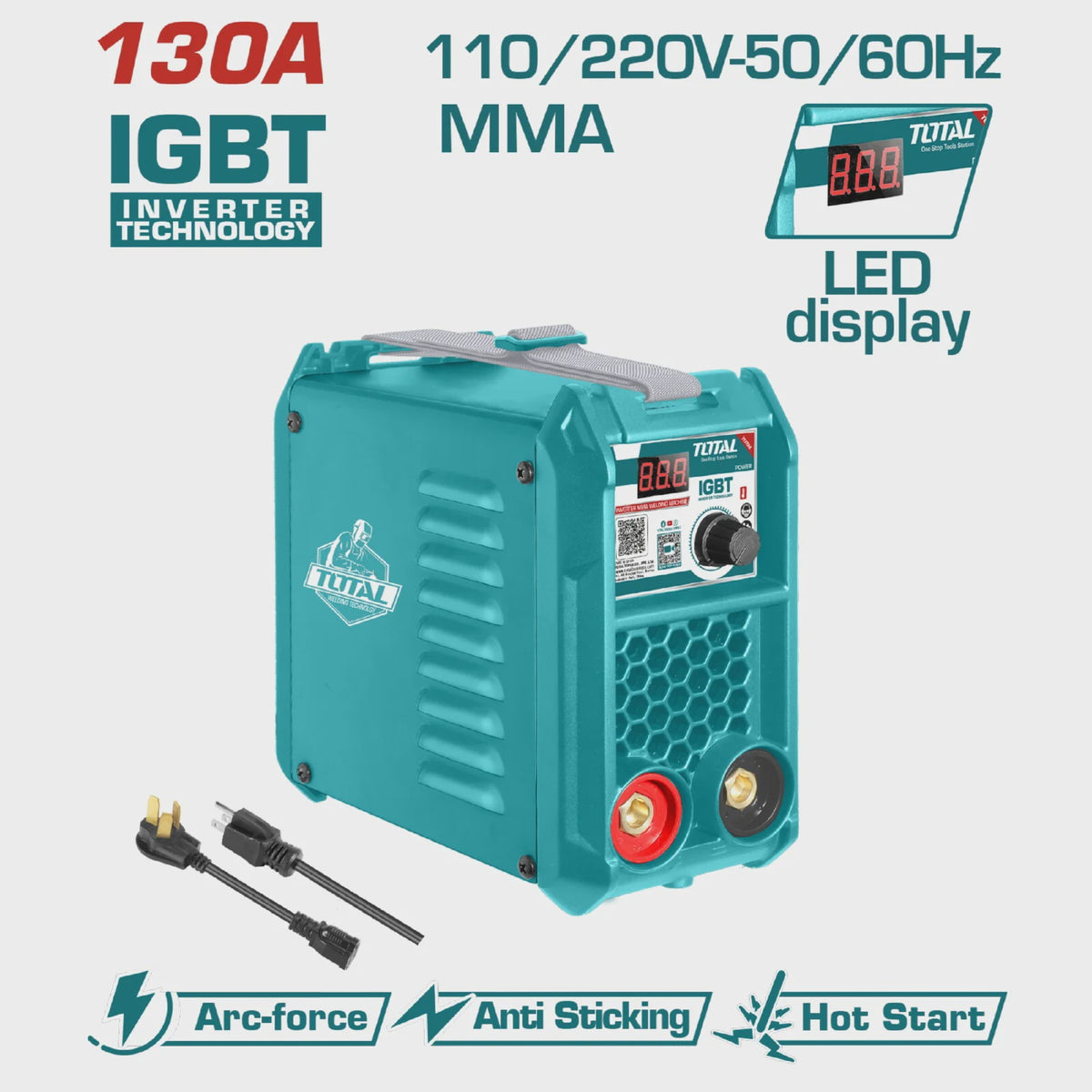 TOTAL Welding Machine UTW213018 Inverter 130A