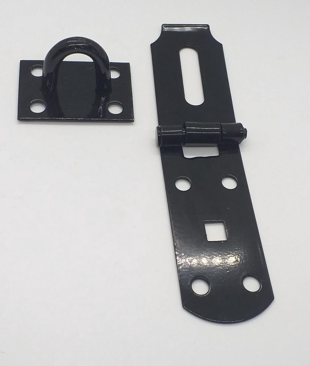 Hasp & Staple 8" Heavy Black