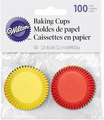 WILTON Baking Baking Cups 100PCS Mini Multicolor 415-1110