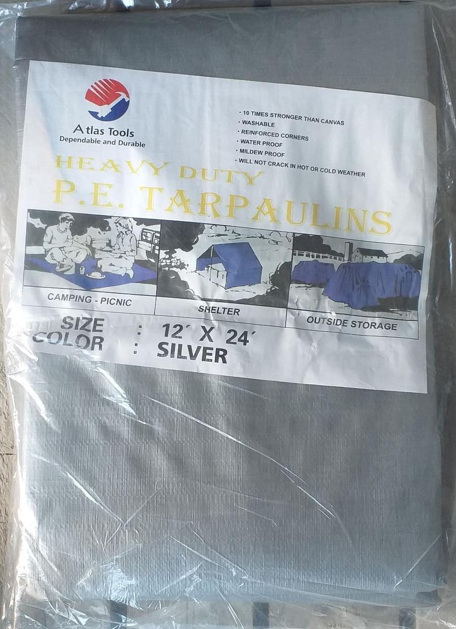 ATLAS Tarpaulin Silver 12'X 24'