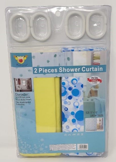 LINTAIYANG Shower Curtain 17521 180 X 180CM with Hooks