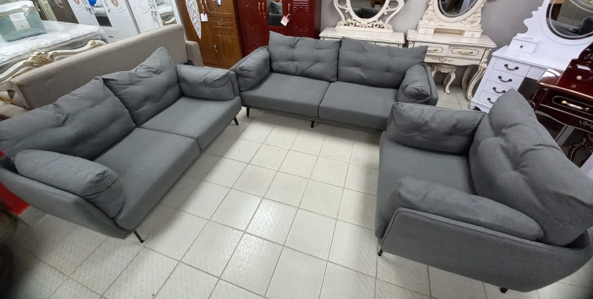 Sofa Set 2-2-1 Dark Grey 806