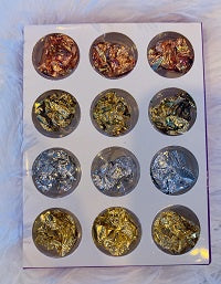GENERIC Nail Art Foil Metallic Flakes
