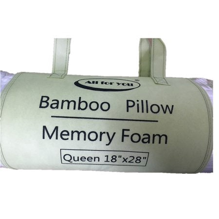 Pillow Queen Bamboo Memory Foam All for You 18" X 28"