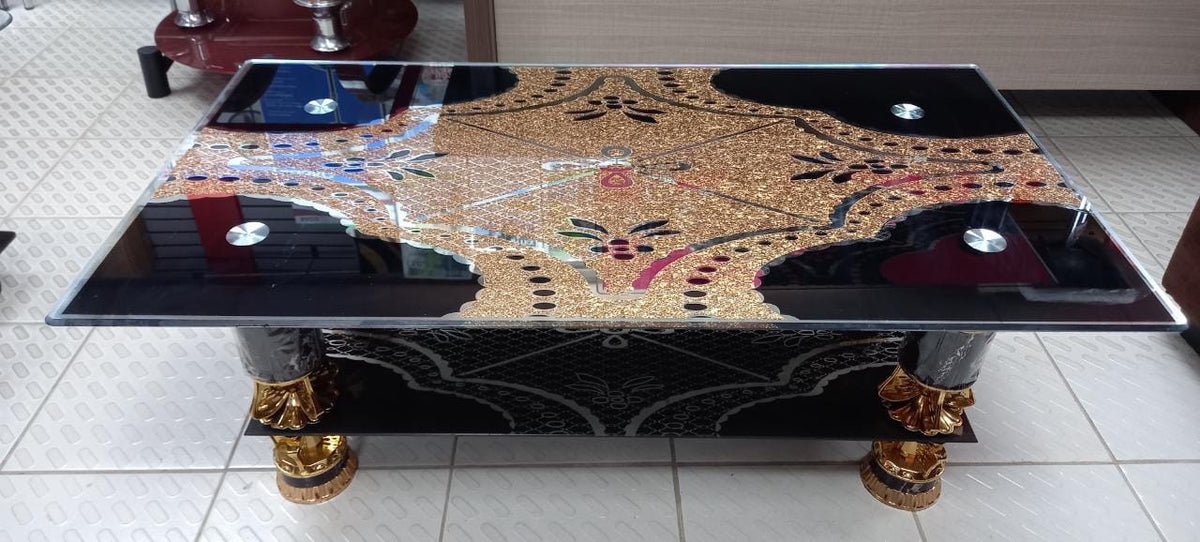 Glass Table 817 Gold
