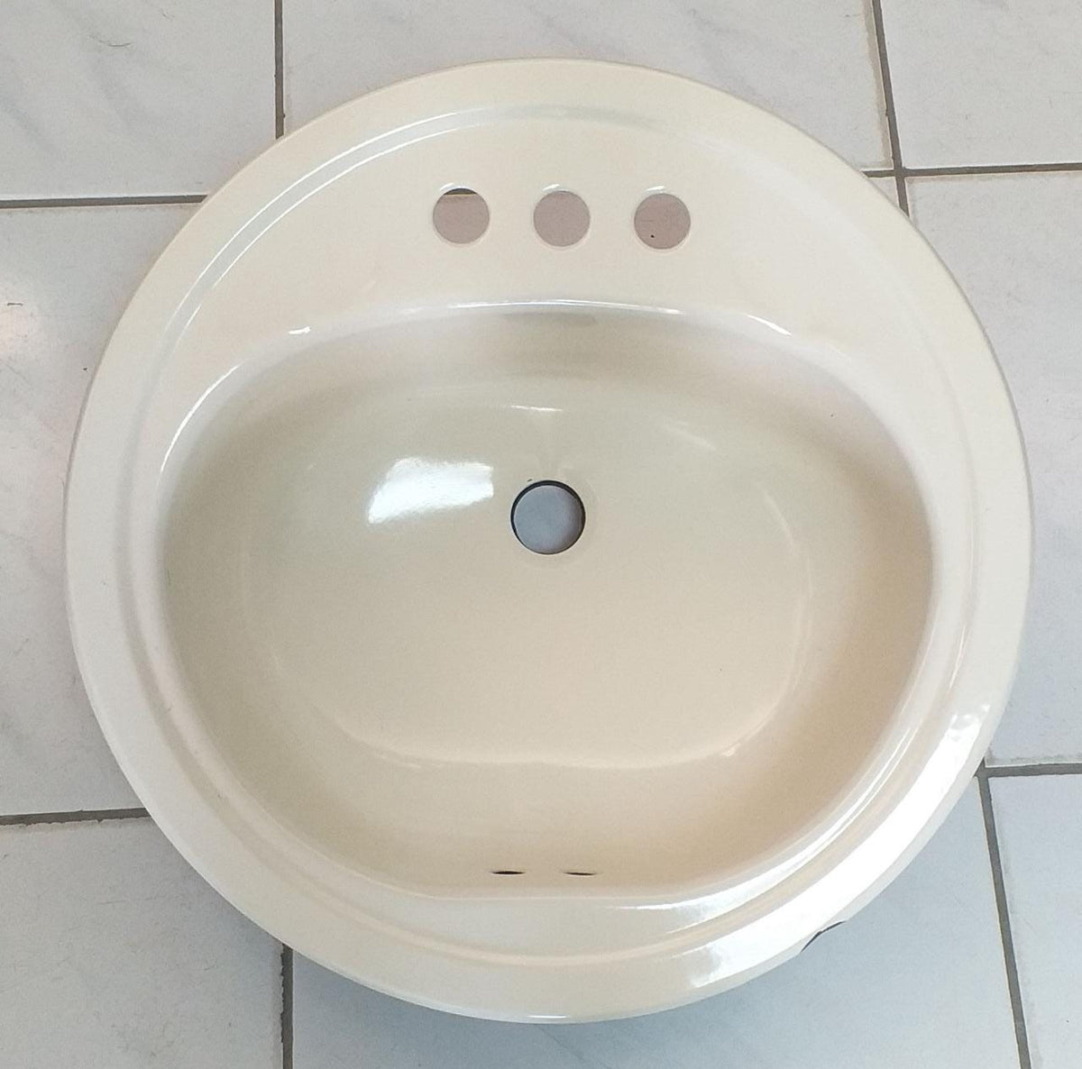 Sink Enamel Lavatory Drop IN 19" X 19" Sale Has Minor Damages