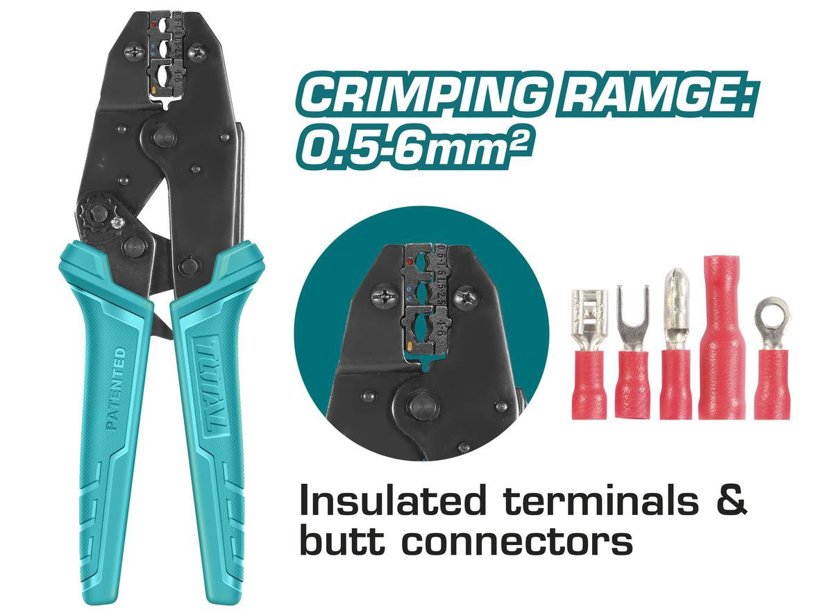 TOTAL Crimping Tool THCPJ0506 Rachet Plier 225MM