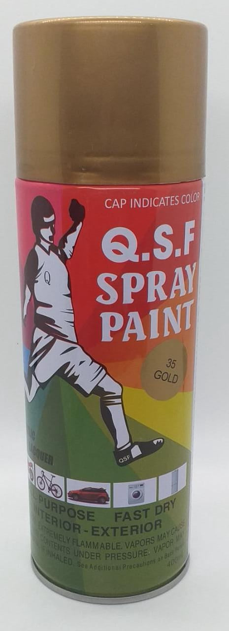 Q.S.F Tin Spray Paint Gold #35