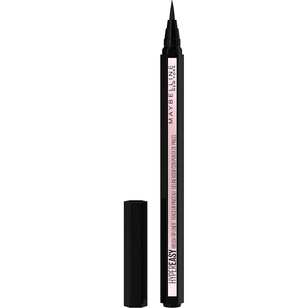 MAYBELLINE NEW YORK Makeup Eyeliner Maybelline Hyper Easy Liquid Pen NO-SKIP Eyeliner, Satin Finish, Waterproof Formula, Eye Liner Makeup, Pitch Black, 0.018 Fl. OZ