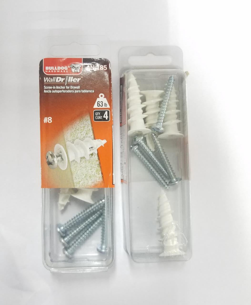 BULLDOG Wall Driller Anchor with Screw AN-185