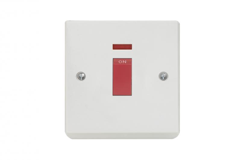 CONTACTUM Switch 32AMPS X1789 with Light Double Pole Without Base