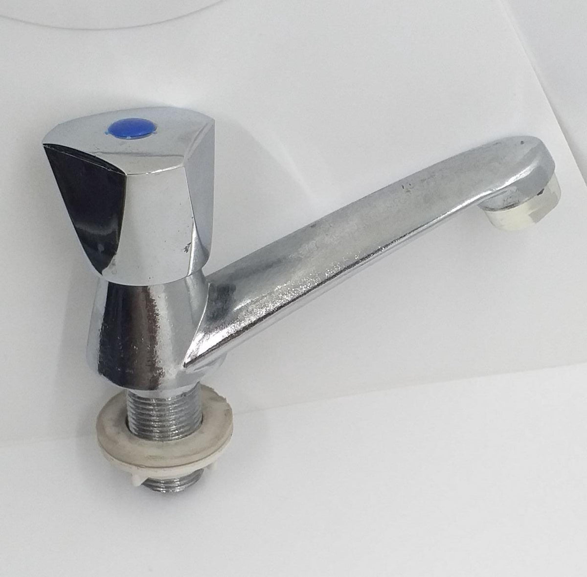 Pillar Tap 1/2" Nickle Knob Sanitary