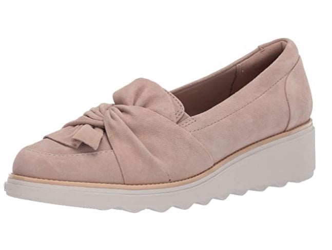 CLARKS Footwear Women's Sharon Dasher Loafer Sand Suede