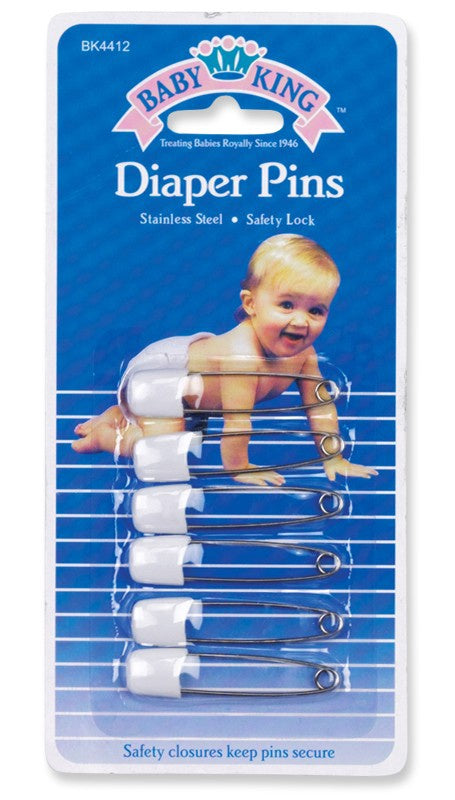 BABYKING Baby Diaper Pins BK4412 6PCS Pack