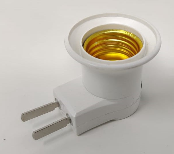 Adaptor 2 Pin White & Green Plug to Socket Screw with Switch