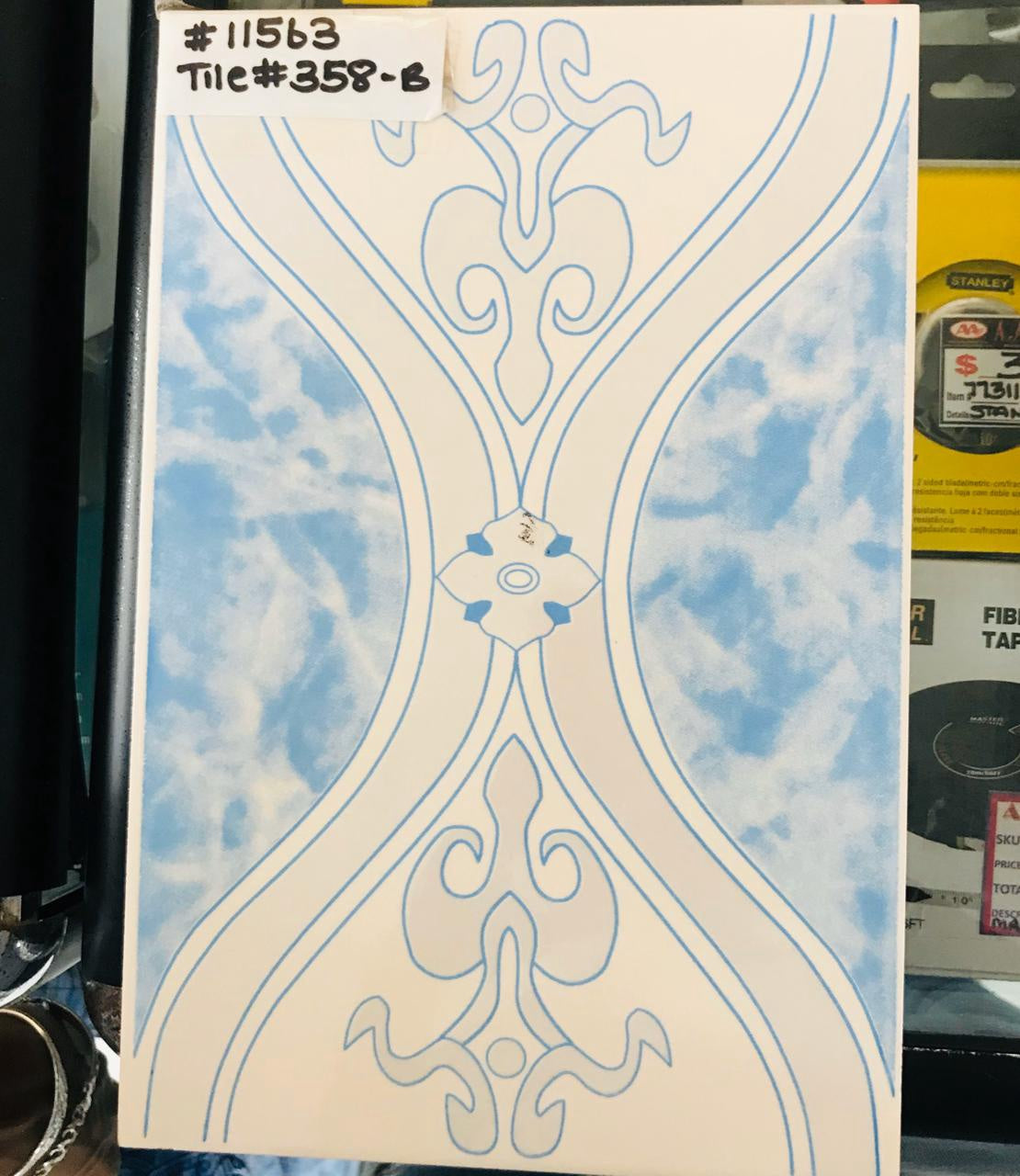 Tile Ceramic 8X12 Wall #358-B Blue