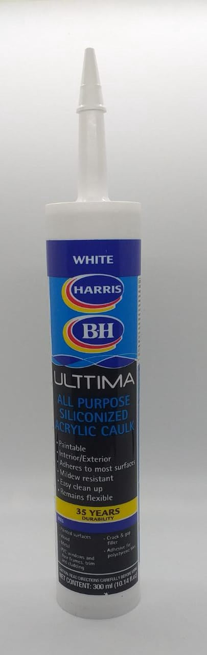 HARRIS Siliconized Acrylic Caulk 300ML Ultima