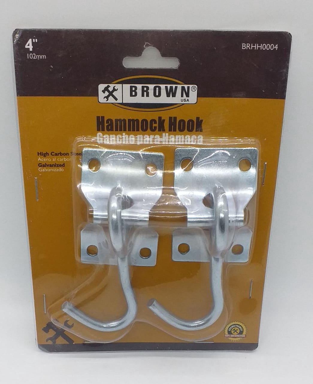BROWN USA Hook Hammock 4" Nickel #BRHH0004
