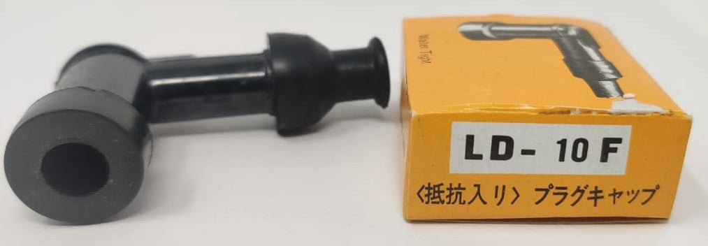 M/CYCLE Spark Plug Cap Bend LD-10F (S-1065) Water Tight R Resistor Cover