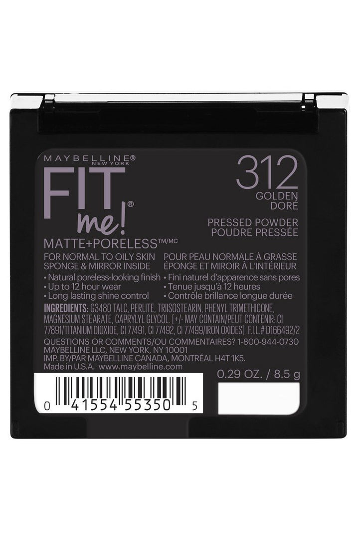 MAYBELLINE NEW YORK Fit Me Matte + Pore Free Powder Makeup