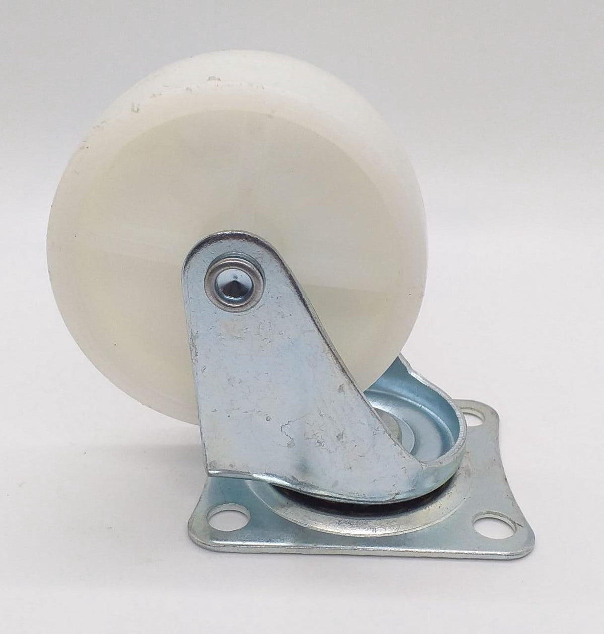 Wheel Coaster 3" White Swivel
