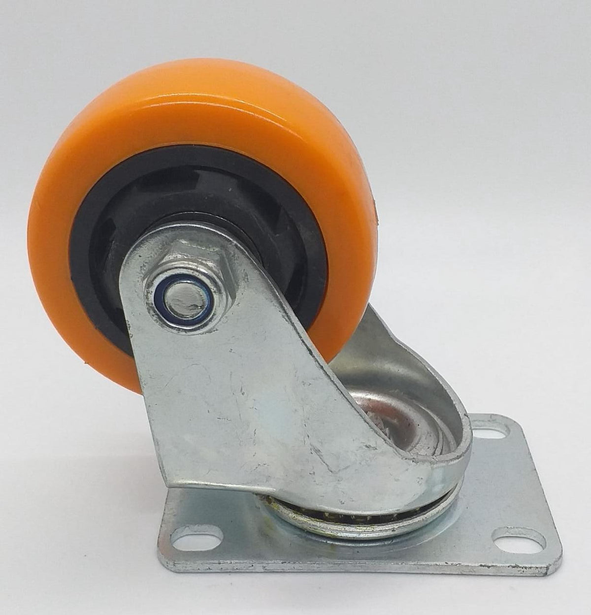 Wheel Coaster 3" Swivel Orange 75X32