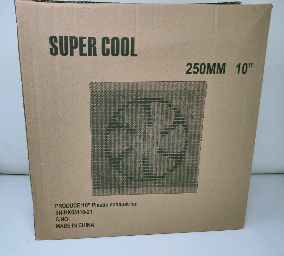 Fan 10" Wall Extractor Super Cool 250MM 220V