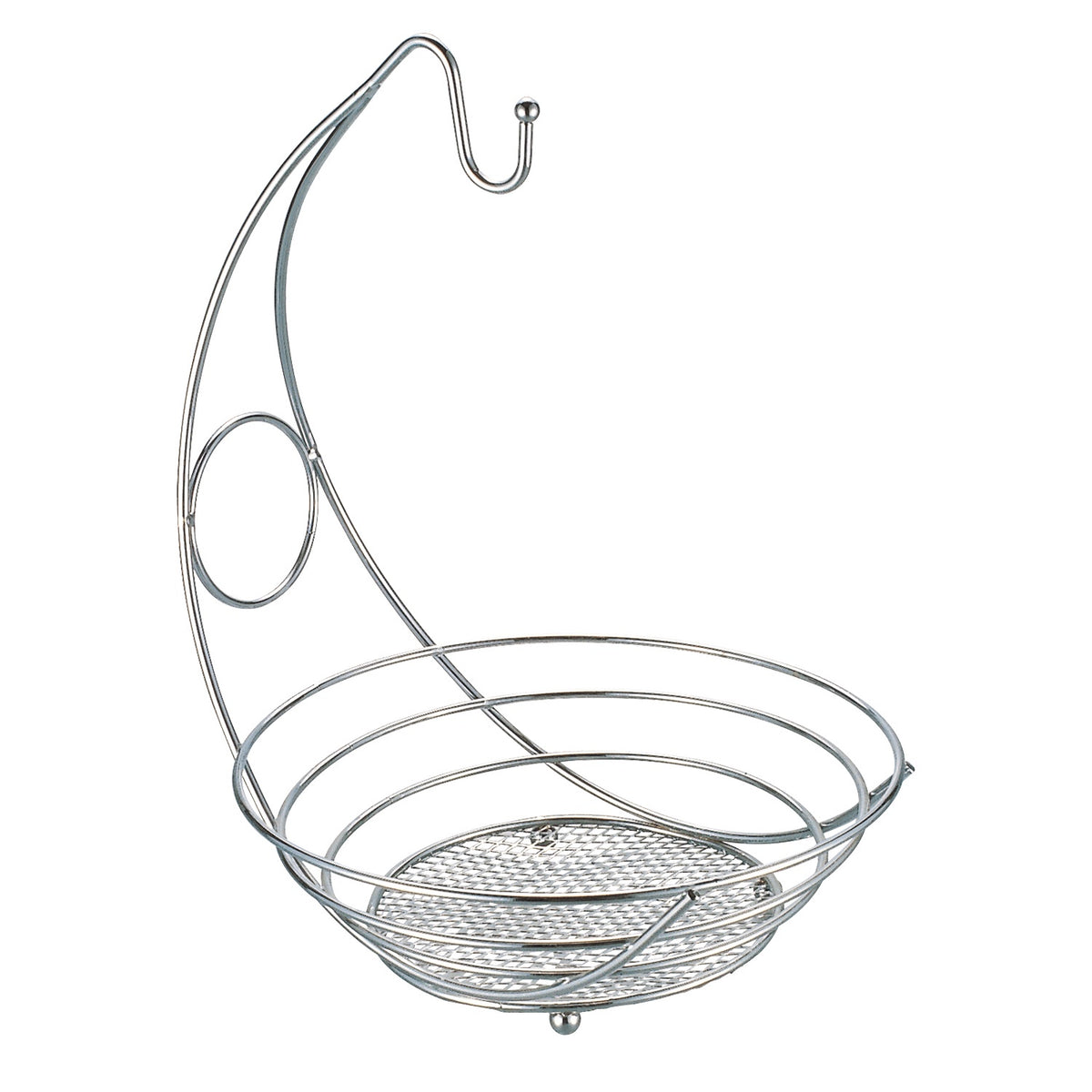 JESSAR Fruit Basket with Banana Hanger 6-00801 Chrome