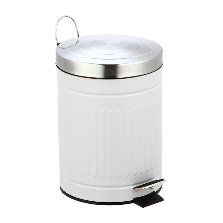JESSAR Trash Bin 6-00840 Step 5L White Limpus