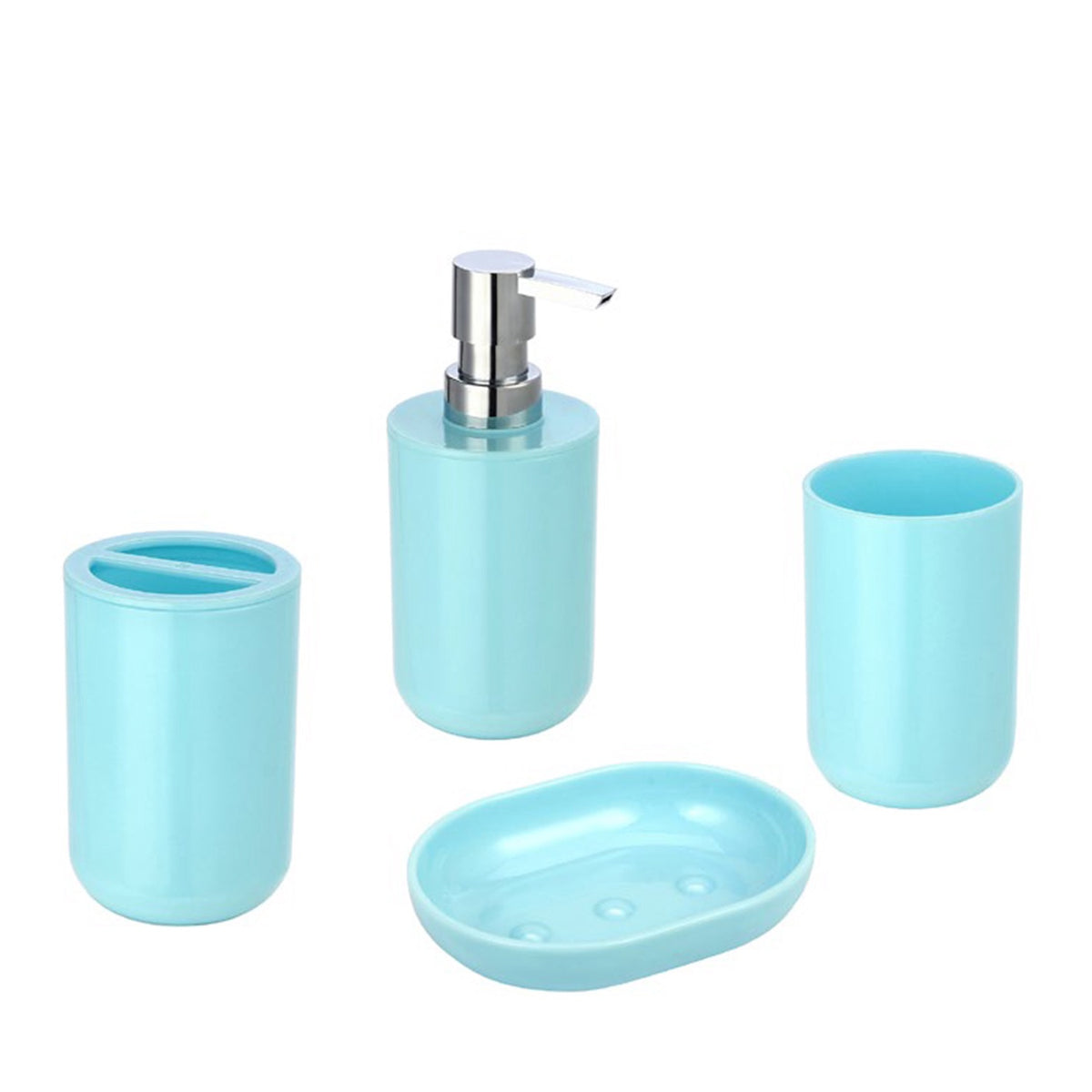 JESSAR Bathroom Accessories 4PCS 6-00877 Blue Limpus