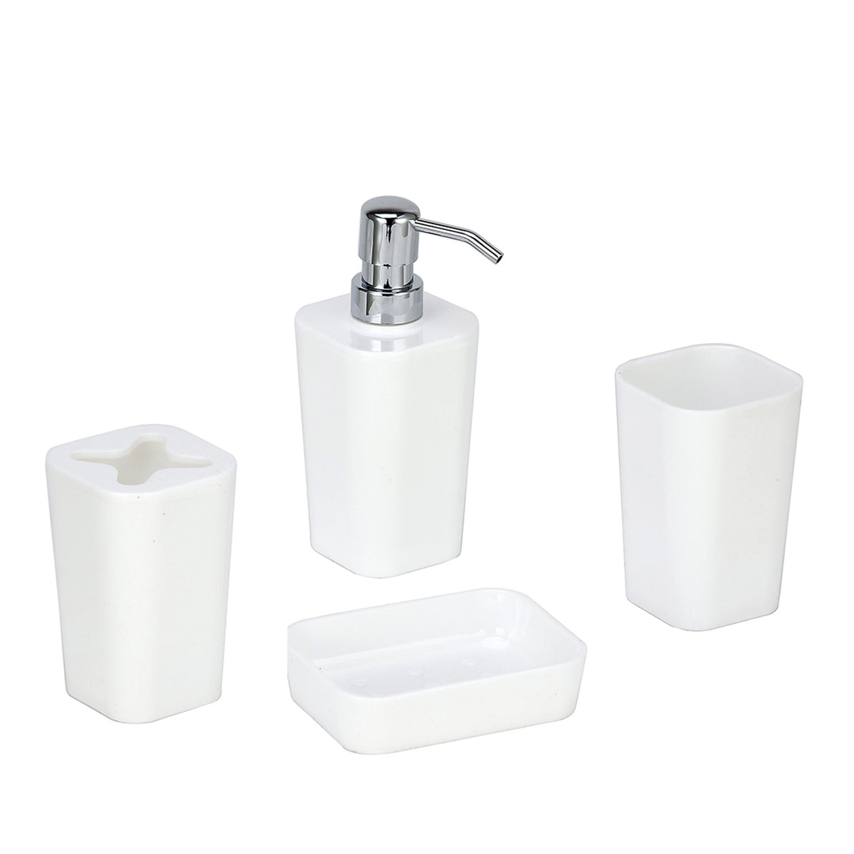 JESSAR Bathroom Accessories 4PCS 6-00878 White