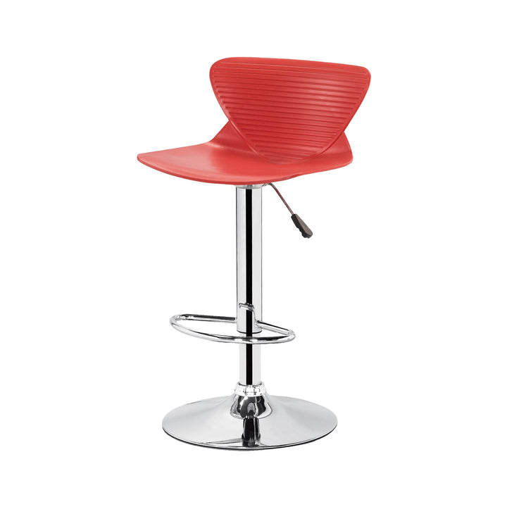 JESSAR Bar Stool 6-01503 Adjustable Height Swivel “Soho” Red