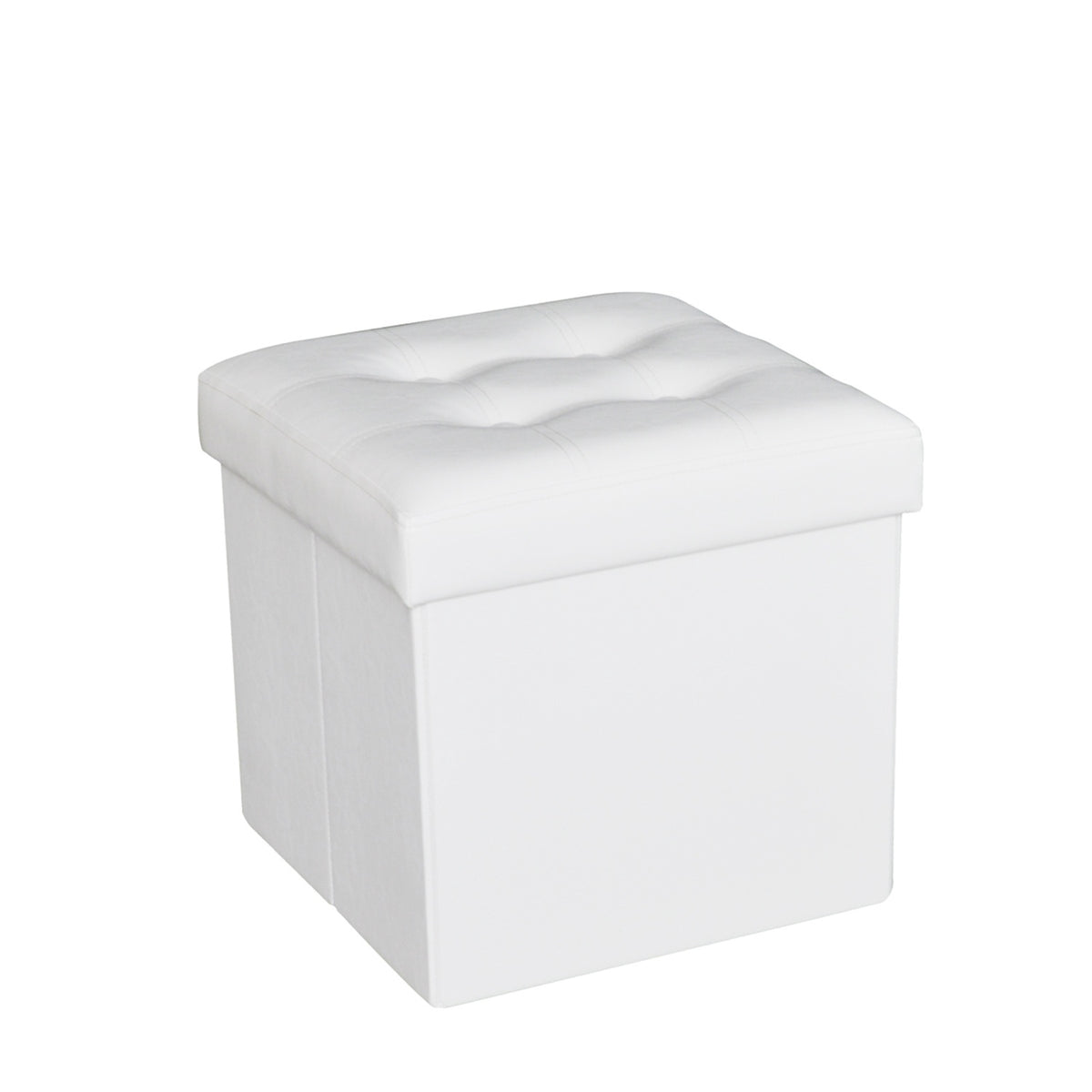 JESSAR Ottoman Cube Storage 6-01517 "Austin" White 38 X 38 X 38 CM